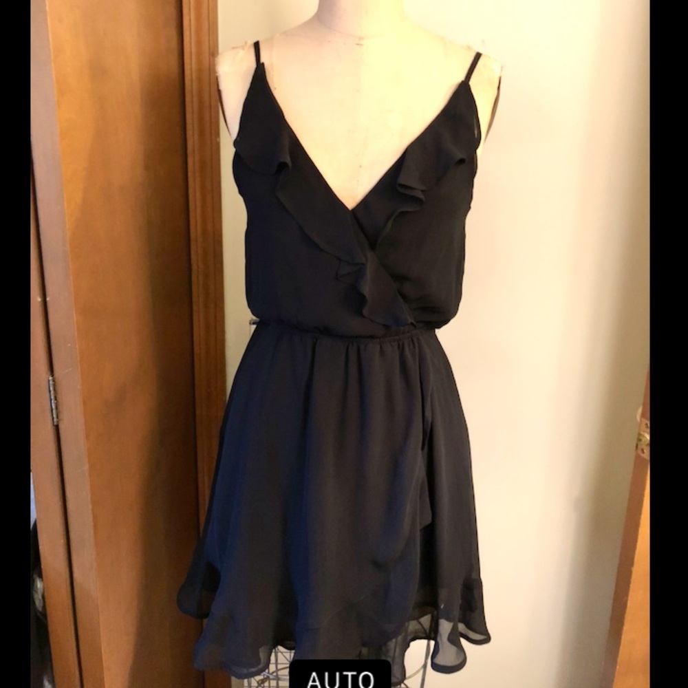NWT H&M Black ruffle dress